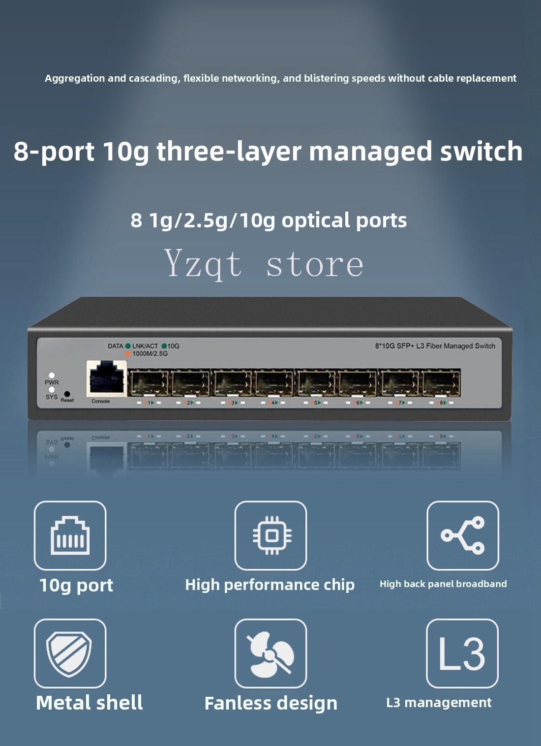Switch Ethernet de 8 portas, 1 - Sfp+ 10G Managed Switch 8 Port avaliação e preço